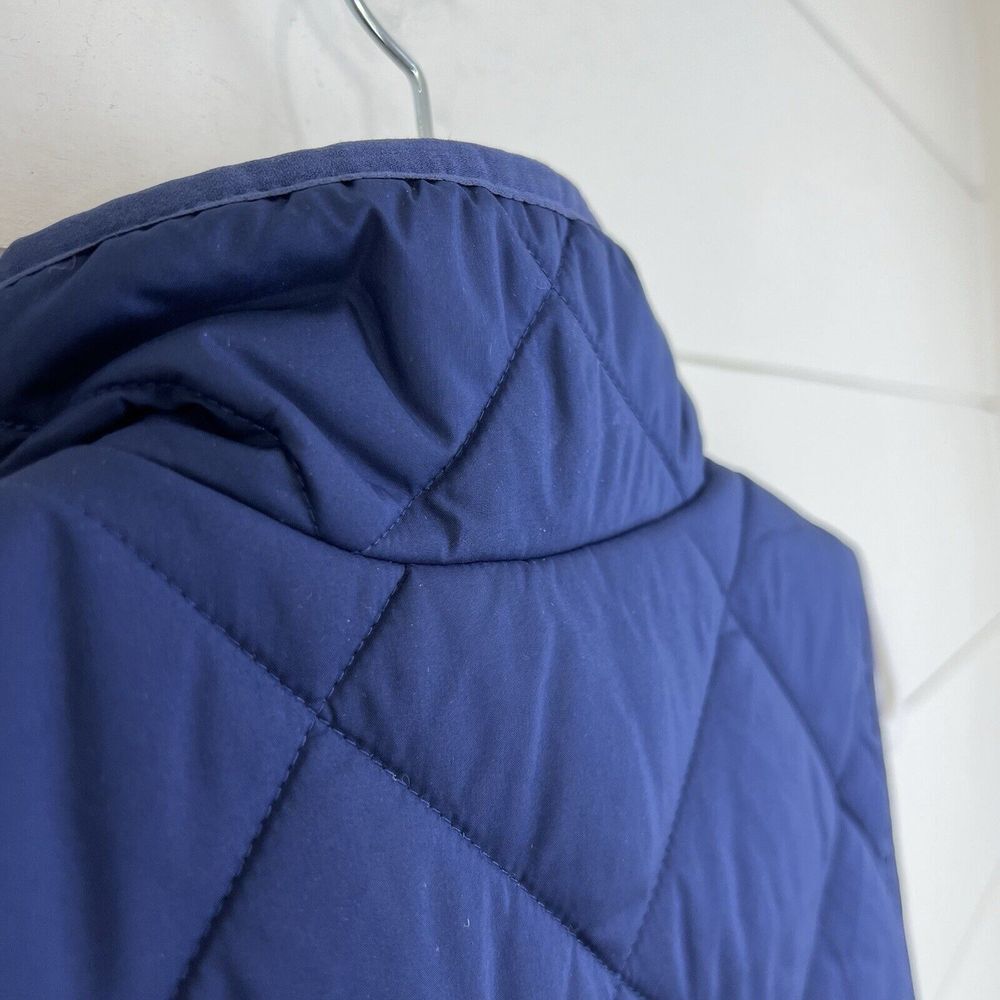 NEW J. CREW Vest‎ Women XS Quilted Full Zip Snap Pockets BU262 Blue - Picture 11 of 15